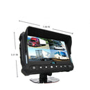 Wireless Backup Camera System | 7" Quad View Display with Built-in DVR