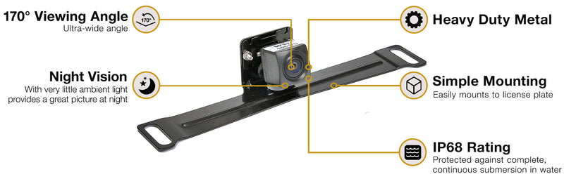 Backup Camera System with Replacement Mirror Display