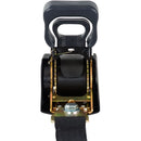 6' Retractable Ratcheting Tie-Down Strap with S-Hook Ends