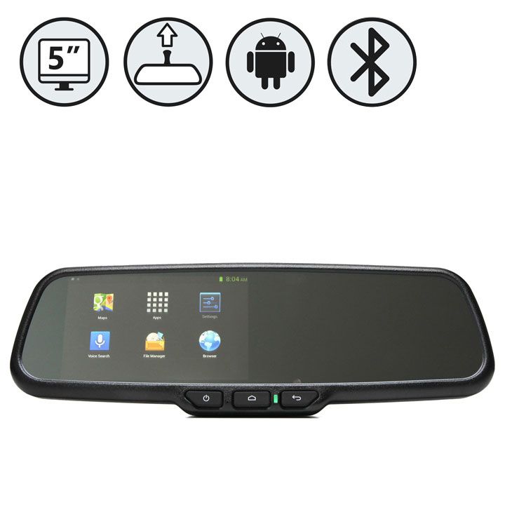 G-SERIES Rear View Replacement Mirror Monitor with 5" Android Operated Display