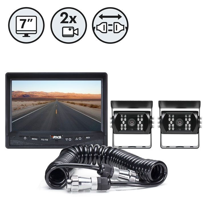 BACKUP CAMERA SYSTEM | TWO CAMERA SETUP WITH TRAILER TOW QUICK CONNECT