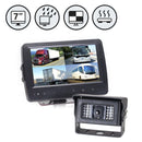 Backup Camera System with Waterproof Quad View Monitor and Heated Camera