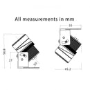 LICENSE PLATE BRACKET FOR FLUSH MOUNT CAMERA