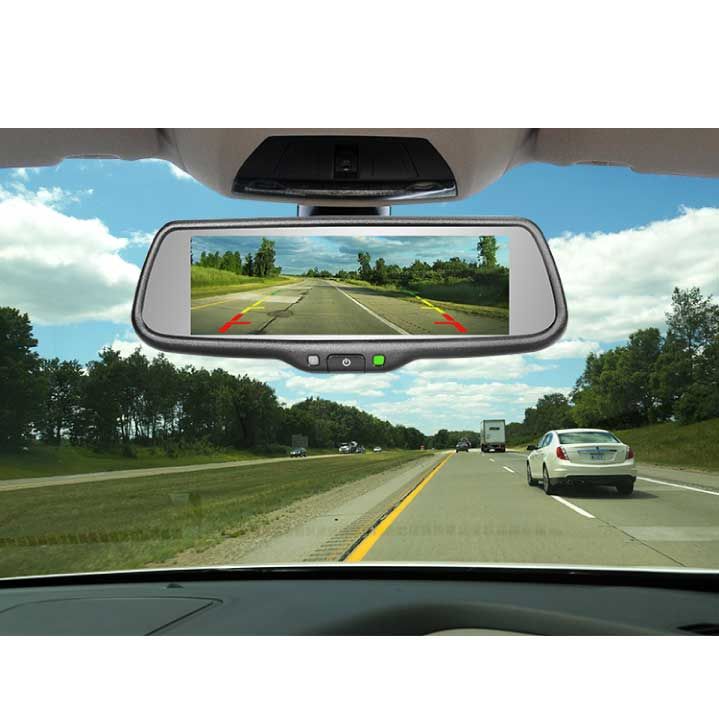 G-SERIES Rear View Replacement Mirror Monitor With 7.3" MirrorLink Display