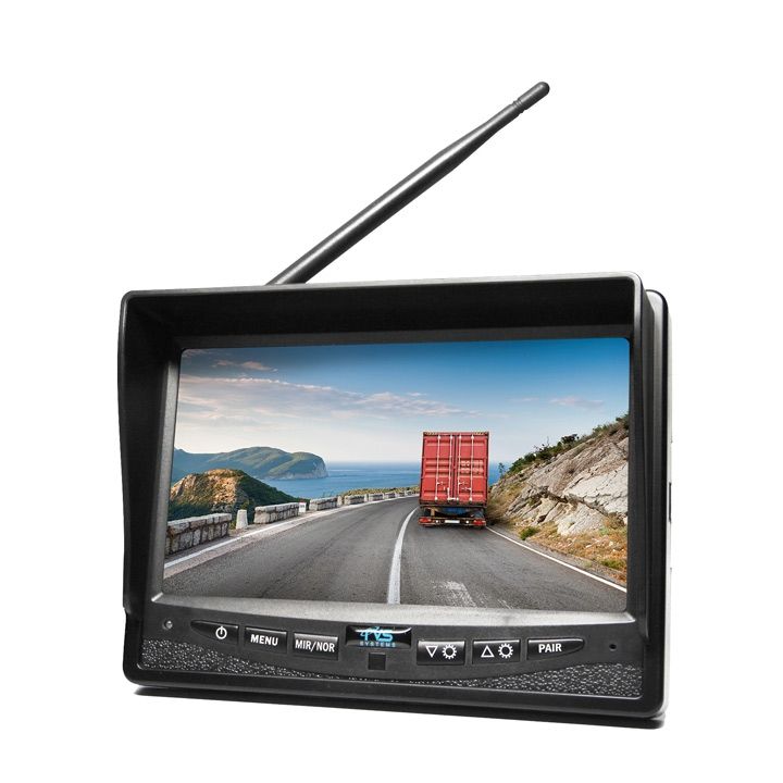 SimpleSight™ Wireless 7” Single Screen Monitor With Wired Side Camera